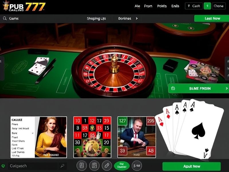 Welcome to Pub 777, your ultimate destination for thrilling online gambling games. Explore slots, live dealer tables, sports betting, and exclusive promotions. Start playing today!