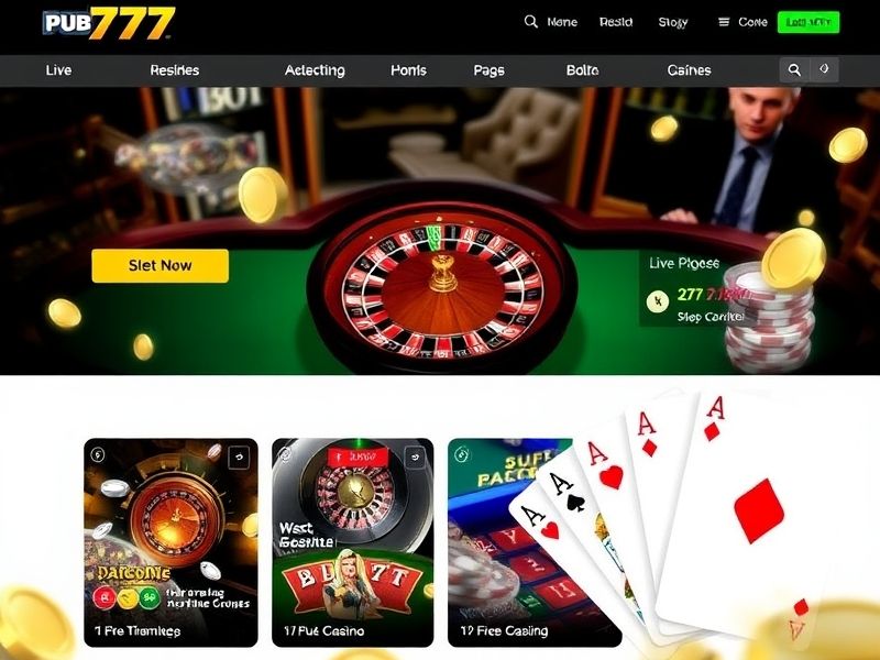 Welcome to Pub 777, your ultimate destination for thrilling online gambling games. Explore slots, live dealer tables, sports betting, and exclusive promotions. Start playing today!