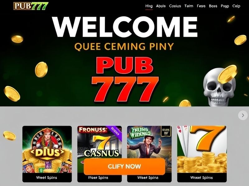 Welcome to Pub 777, your ultimate destination for thrilling online gambling games. Explore slots, live dealer tables, sports betting, and exclusive promotions. Start playing today!